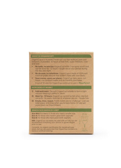 Menstruationstasse OrganiCup Grösse B – Bild 3